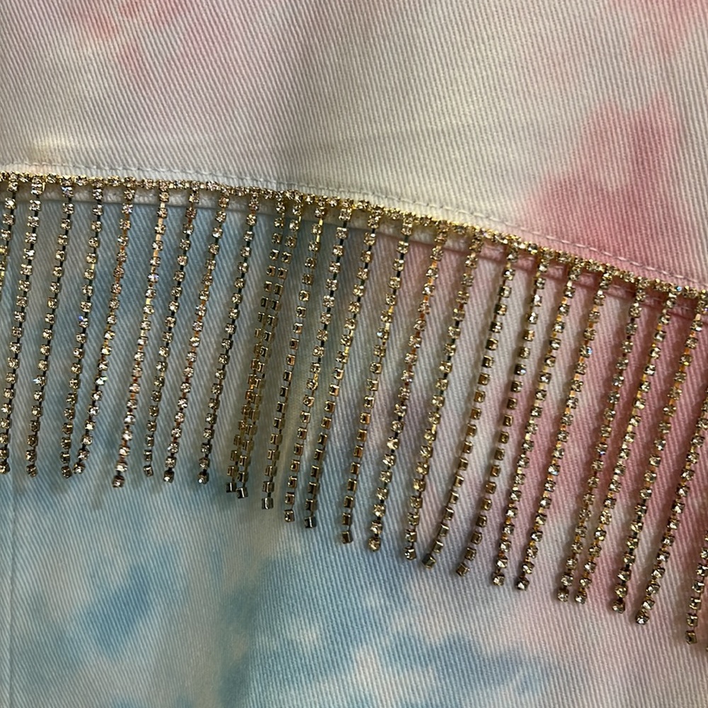 Chiara Ferragni Tie Dye Denim Jacket - Picture 3 of 5